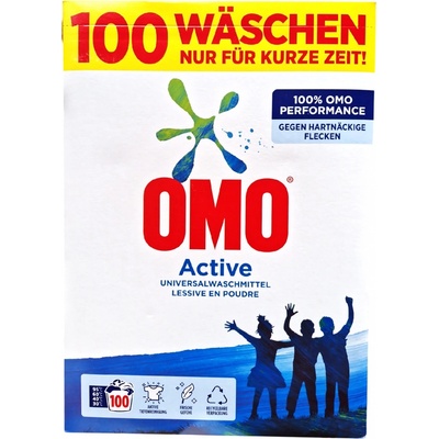 Omo Active univerzálny prášok na pranie 6,5 kg 100 PD