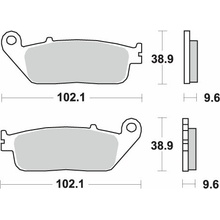 SBS brzdové destičky KH196 STREET STANDART keramické HONDA CB 500, CTX 700, NC 750, VT 750, XL 600V přední
