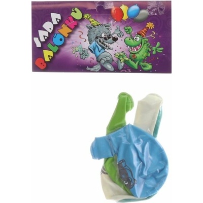 Sada balónků Kulatý potisk dinosauři