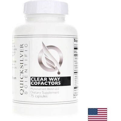 Quicksilver Мощна антиоксидантна формула Clear Way Cofactors® - Антиейджинг, енергия и неврологично здраве, 75 капсули (60021 QS)