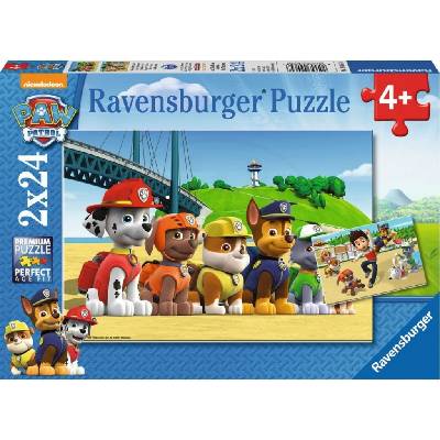 Ravensburger Tlapková Patrola Stateční psi 2 x 24 dielov