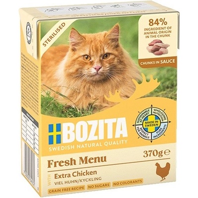 Bozita Cat Fresh Menu Sterilised kousky v omáčce s kuřetem 370 g