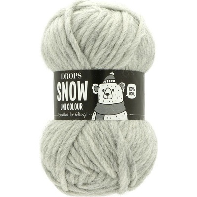 Drops Snow Uni Colour 53 sivá