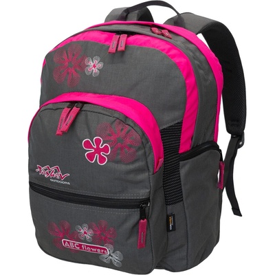 Tashev Outdoors Раница за училище ТАШЕВ ABC Flowers Сиво/Циклама