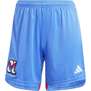 Image 1 of adidas Дамски къси панталони Adidas Olympique Lyonnais 2023 2024 Away Shorts Womens - Blue
