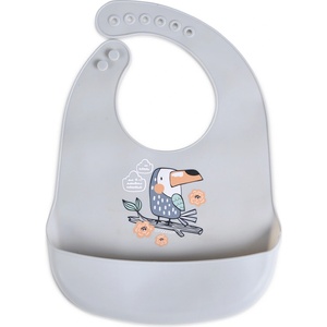 Cangaroo Силиконов лигавник Cangaroo - Rooibos, Сив (108727) - kindermarket