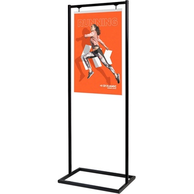 Jansen Display Plakátový stojan Decor se závěsnou kapsou A1 černá