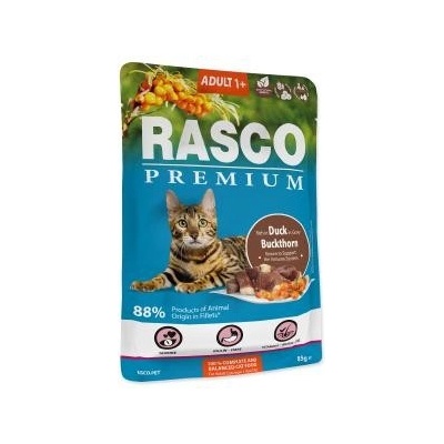 Rasco Premium Cat Pouch Adult Duck Buckthorn 85 g