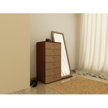 Image 1 of DST Скрин с огледало Elena-dst, венге и дъб амбер