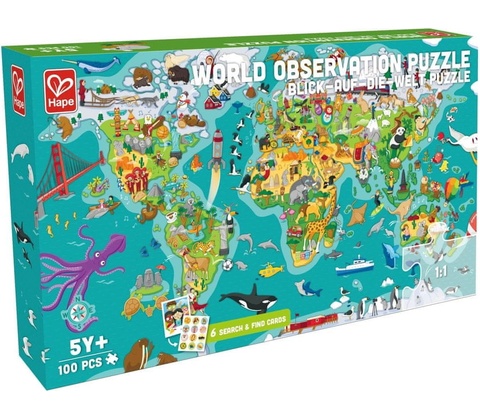 Hape Mapa světa 2v1