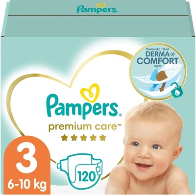 Pampers Premium Care Mega Box Гащеризон 6-10kg Midi 3 (120бр) (81532772)