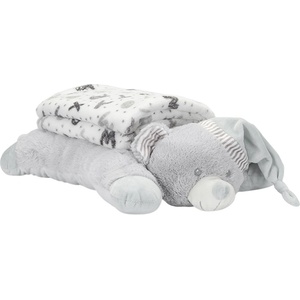 Lorelli Одеяло с възглавничка Lorelli - Poffy Duo, сиво (10340202503) - baby