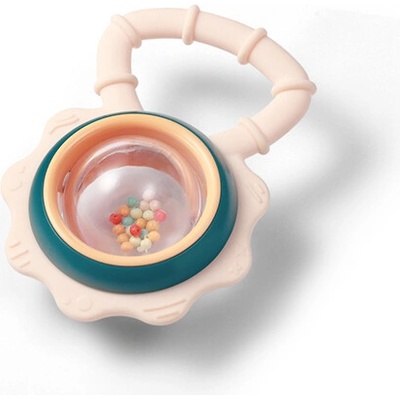 BABYONO Hrkálka s hryzátkom Flower