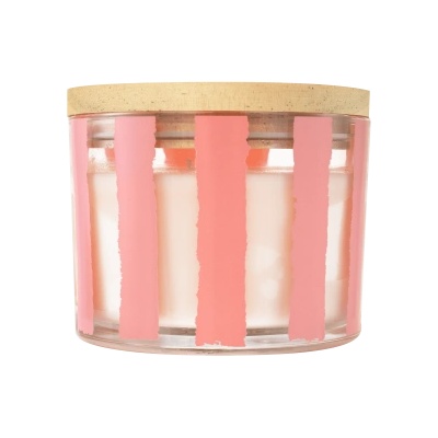 SOLVENT Import dod. PL Q Home свещ Peppermint Swirl Pink 312 г