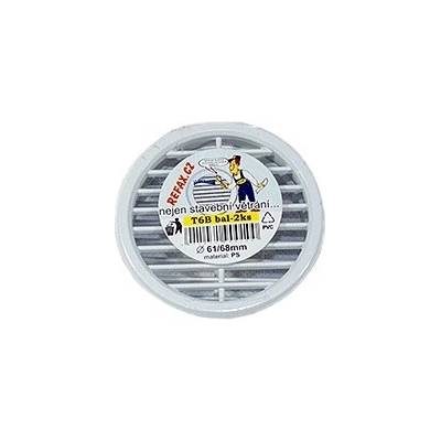 Refax plast s.r.o. Mřížka ventilační PVC kulatá bílá D68 mm balení 2 ks