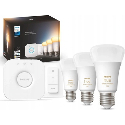 Philips Hue White Ambiance 8W 1100 E27 Promo starter kit