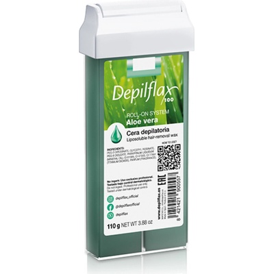 Depilflax 100 depilační vosk v rolce s aloe vera 110 g