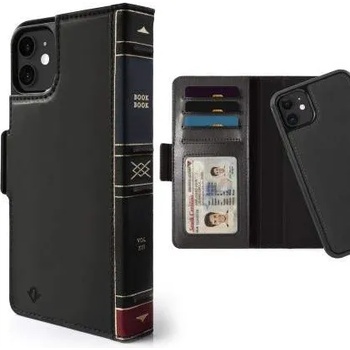 Twelve South BookBook Premium Leather Vol 2 - луксозен кожен калъф (с кейс) тип портфейл за iPhone 11 (черен)