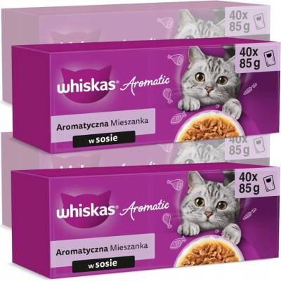 Whiskas aromatická směs v omáčce 160x85 g