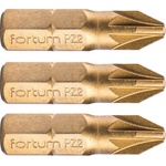 Fortum PZ, 3 бр. , стомана S2, титаниево покритие; PZ 2x25mm, на блистери
