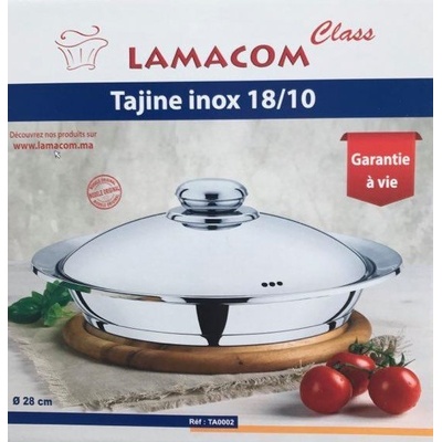 LAMACOM Hrnec na tažin nerez 28 cm