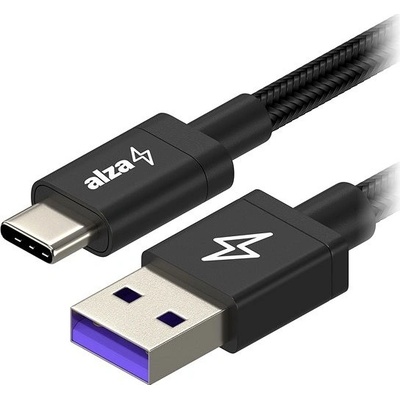 AlzaPower APW-CBTC0091B RapidCore USB-A to USB-C 100W, Huawei Super Charge, 1m, černý