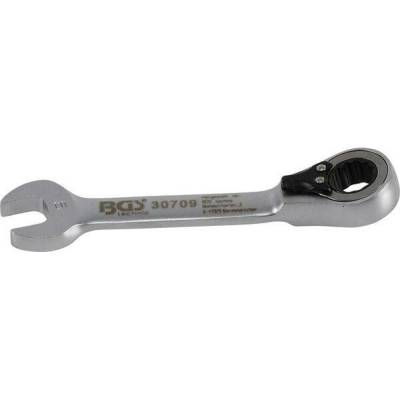 BGS technic Očkoplochý klíč 9 mm s ráčnou, extra krátký BGS 30709