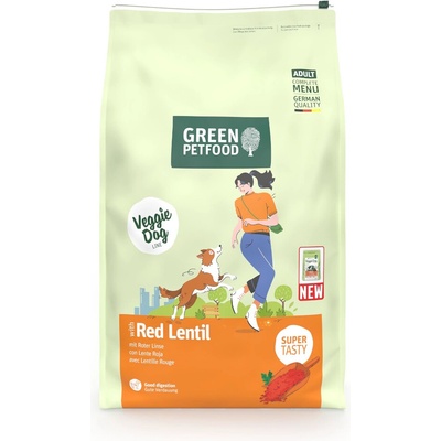 Green Petfood Veggie Dog s červenou šošovicou 10 kg