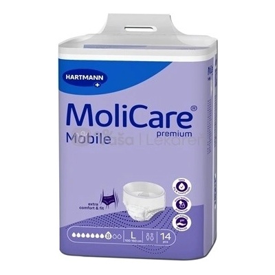 MoliCare Premium Mobile 8 kvapiek L Naťahovacie plienkové nohavičky 14 ks