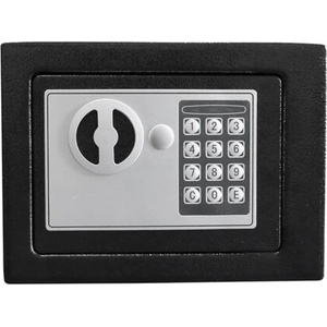 Tracer Compact Guard, LED, Управление на PIN код, Ключ за сигурност, Стомана, Черен метал, Електронен сейф (TRASEJ47640)