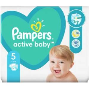  Пелени Pampers Active baby 5 (11 -16 кг. ) 78 бр