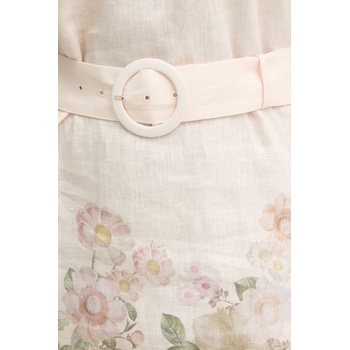 TWINSET лятна рокля ленена (261TT2571)