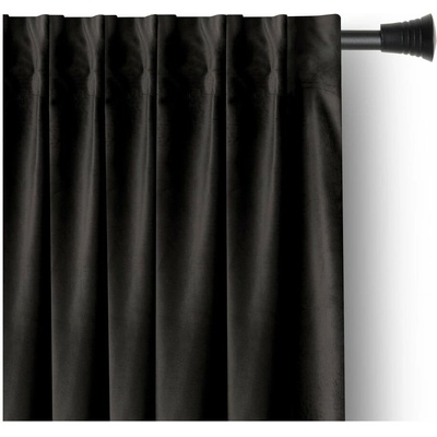 Čierny zamatový dimout záves 140x270 cm – Restilo