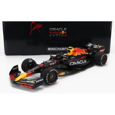 MINICHAMPS RED BULL F1 RB18 TEAM ORACLE RED BULL RACING N 11 2nd BELGIUM GP 2022 SERGIO PEREZ - MATT BLUE YELLOW RED 1:18