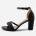 Wheres That From Дамски сандали Wheres That From Where¿s Glitter Perla Mid Block Heel Sandals Ladies - Black Glitter