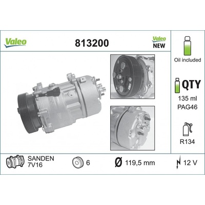Kompresor, klimatizace VALEO 813200