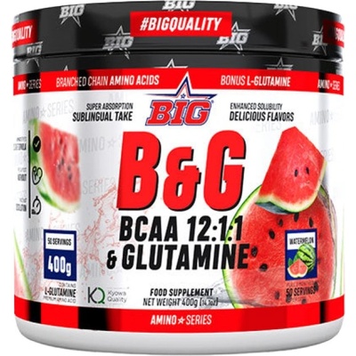 BIG B&G BCAA's 12: 1: 1 with Glutamine [400 грама] Диня
