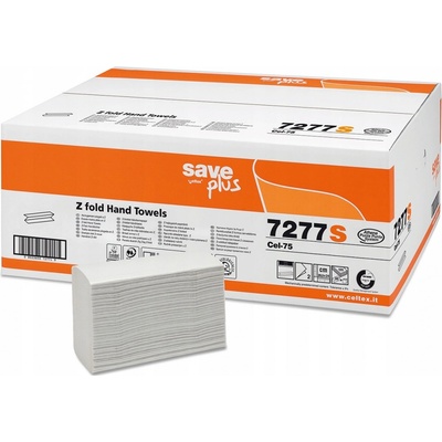 Celtex S-Plus Z Papírové ručníky skládané 2vrstvy - 1krt bílá 3000 ks