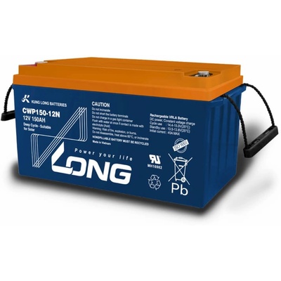 Long Тягов акумулатор Long CWP150-12N 12V 150Ah, Оловно-Карбонов, 483х170х240 mm (CWP150-12N)