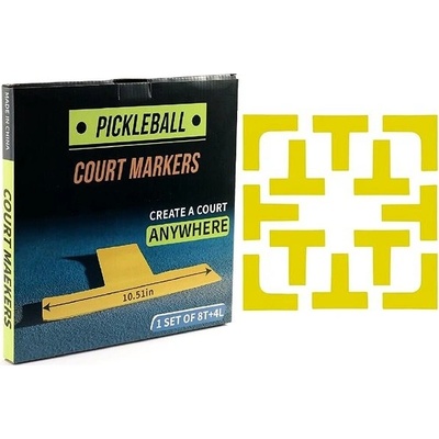 Merco Court Marker Kit lajny na pickleball, žlutý