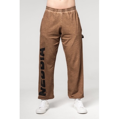 Nebbia Washed-off Gym Sweatpants Baggy Styl Ligth Brown