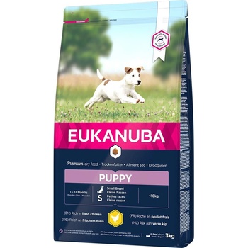 Eukanuba Puppy Small Breed kuracie 2 x 3 kg
