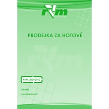 RVM 20060012 Prodejka za hotové A5 NCR blok, 100 listů