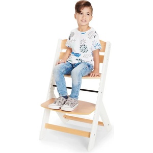 KinderKraft Детско столче за хранене 2в1, дървено/сиви крака KinderKraft ENOCK