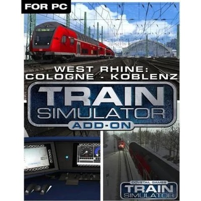 Игра Train Simulator: West Rhine: Köln - Koblenz Route Add-On за PC Steam, Електронна доставка