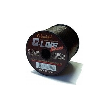 Gamakatsu G-Line Element Tmavohnedá 1855 m 0,26 mm