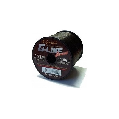 Gamakatsu G-Line Element Tmavohnedá 1325 m 0,30 mm