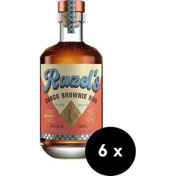 Razel’s Choco Brownie Rum 38,1% (set 6 x 0.5 L)
