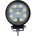  27W Кръгъл Led Лед Диоден Фар Прожектор Халоген Лампа с разпръсната светлина FLOOD 12V 24V Слим Slim