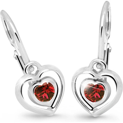 Cutie Jewellery dětské z bílého zlata C2752B-Ruby Dark